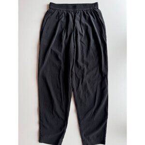 KIT AND ACE Black City Nylon Silk Blend Tapered Casual Ankle Pants, Size 8